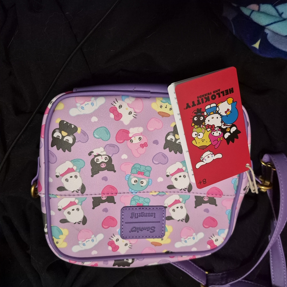 Sanrio Purple Crossbody Bag with Characters